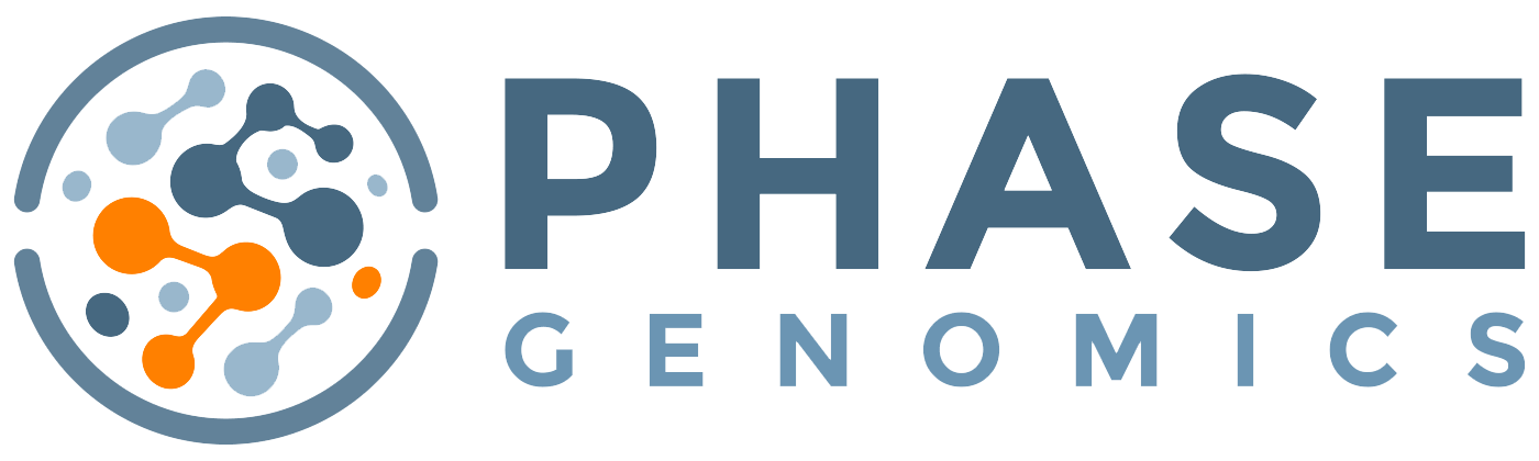 phase genomics logo to left and letting on right